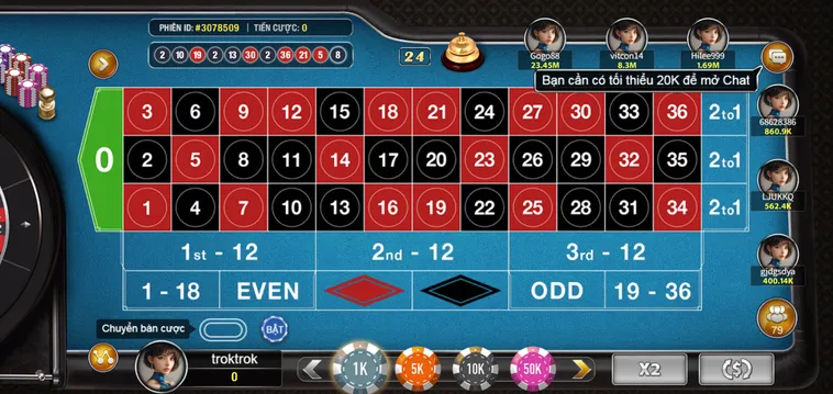 Sức Hấp Dẫn Của Game Nhanh Hầu Vương Roulette Tại VaoBet Đẳng Cấp Hiện Nay