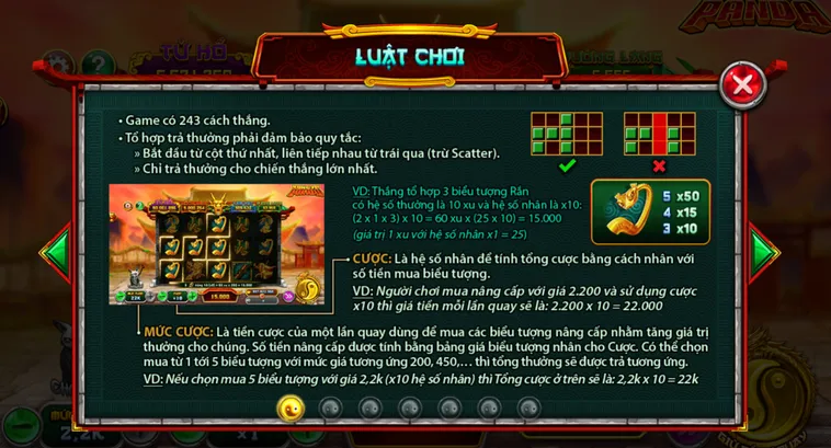 Trải Nghiệm Đỉnh Cao Slot Game Kungfu Panda Tại VaoBet Với Tỷ Lệ Thắng Lớn
