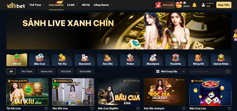 Chinh Phục Siêu Phẩm Xanh Chín Live Tại VaoBet Đỉnh Cao Và Đổi Thưởng Giá Trị Mỗi Ngày