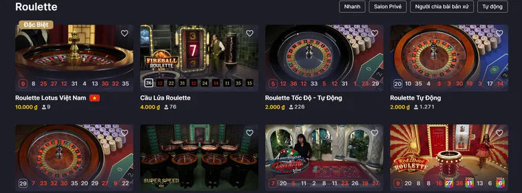 Sức Hấp Dẫn Vô Tận Của Trò Chơi Roulette Live Tại VaoBet Đẳng Cấp Hiện Nay