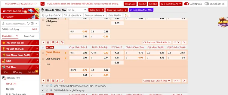 Khám Phá Thế Giới Thể Thao SABA Sports Tại VaoBet Đẳng Cấp Quốc Tế