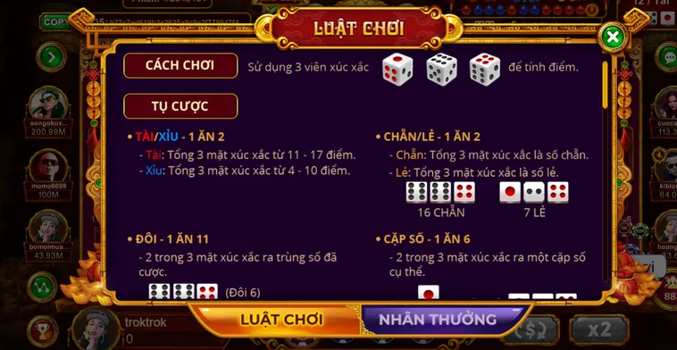 Bùng Nổ Cảm Xúc Cùng Table Game Sicbo Tài Phú Tại VaoBet Siêu Lôi Cuốn